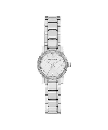 Burberry The City Silver Steel Silver Dial 25mm Women's Watch BU9220