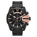 Diesel Mega Chief Black Steel black dial 51mm Men's watch DZ4309