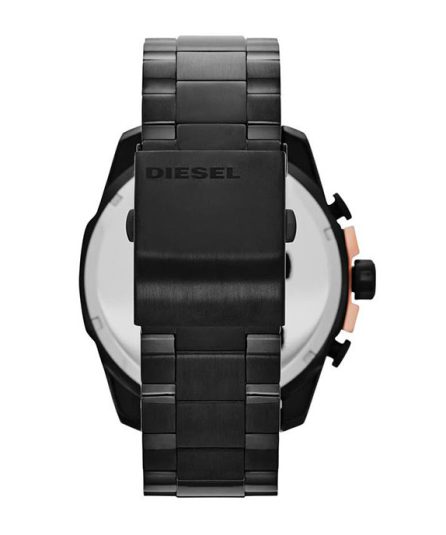 Diesel Mega Chief Black Steel black dial 51mm Men's watch DZ4309