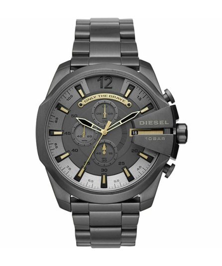 Diesel Mega Chief Gray Steel gray dial 51mm Men's watch DZ4466