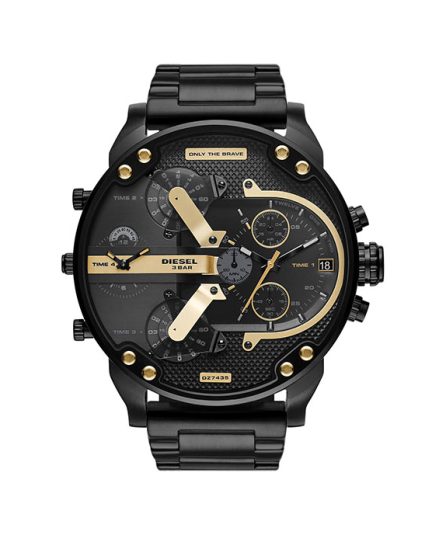 Diesel Mr.Daddy 2.0 Black Steel Black Dial 57mm Men's Watch DZ7435