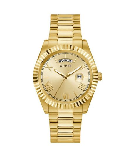 Guess Connoisseur Gold Steel gold dial 42mm Men's watch GW0265G2