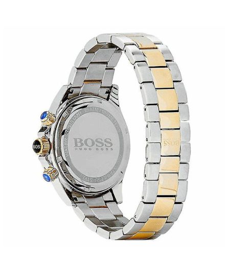 Hugo Boss Ikon Silver/Gold Stainless Steel White Dial 44mm Men's Watch 1512960