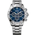 Hugo Boss Ikon Silver Stainless Steel Blue Dial 44mm Men's Watch 1512963