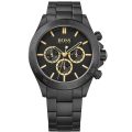 Hugo Boss Ikon Black Steel black dial 44mm Men's watch 1513278