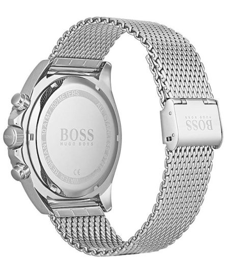 Hugo Boss Ocean Edition Silver Steel black dial 44mm Men's watch 1513701