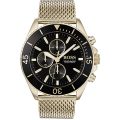 Hugo Boss Ocean Edition Gold Steel Black Dial 44mm Men's Watch 1513703