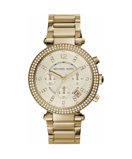 Michael Kors Parker Gold Steel Gold Dial 39mm Women's Watch MK5354