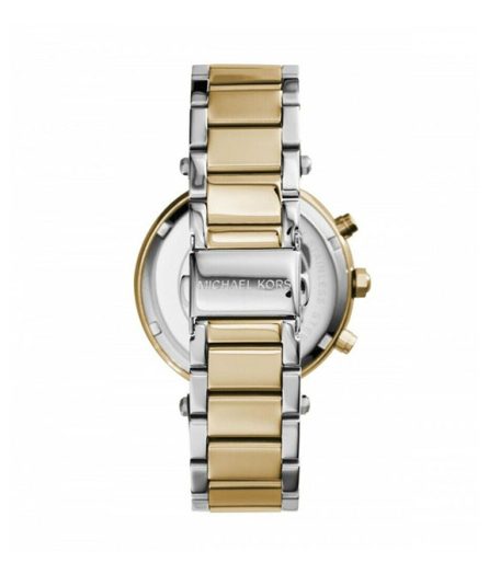 Michael Kors Parker Silver/Gold Steel White Dial 39mm MK5626