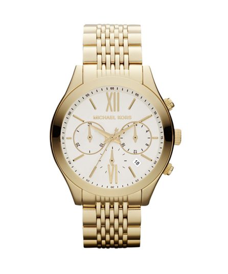 Michael Kors Brookton Gold Steel White Dial 38mm Women's Watch MK5762