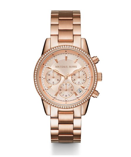 Michael Kors Ritz Rose gold Steel rose gold dial 38 mm Women's watch MK6357