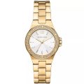 Michael Kors Lennox Gold Steel White Dial 38mm Women's Watch MK7278