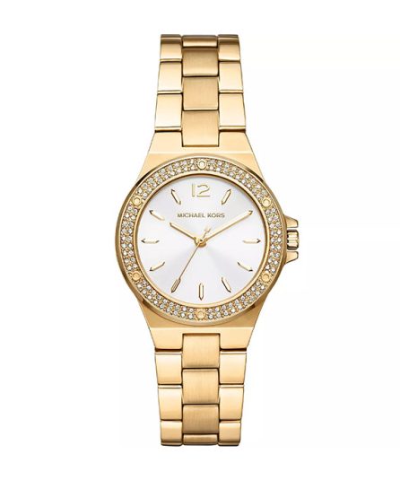 Michael Kors Lennox Gold Steel White Dial 38mm Women's Watch MK7278