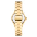 Michael Kors Lennox Gold Steel White Dial 38mm Women's Watch MK7278