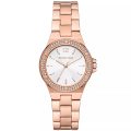 Michael Kors Lennox Rose Gold Steel White Dial 38mm Women's Watch MK7279