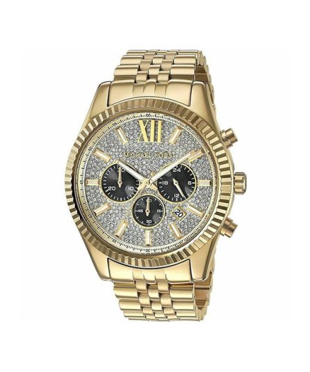 Michael Kors Lexington Gold Steel Gold Dial 38mm Unisex Watch MK8494