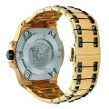 Versace VEDY Gold Steel Black Dial 45mm Men's Watch VEDY00619