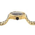 Versace VEDY Gold Steel Black Dial 45mm Men's Watch VEDY00619