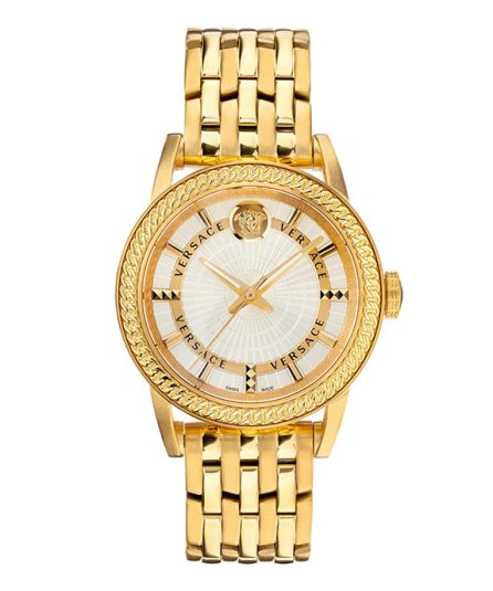 Versace Diamond Gold Steel White Dial 41mm Men's Watch VEPO00420