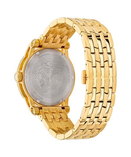 Versace Diamond Gold Steel White Dial 41mm Men's Watch VEPO00420