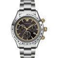 Versace Chrono Chrono Classic Silver Steel Black Dial 44mm Men's Watch VEV700419