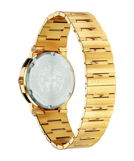 Versace Greca Logo Gold Steel White Dial 41mm Men's Watch VEVI00520